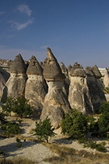 Cappadoccia Turkey with the ash and basalt formations
