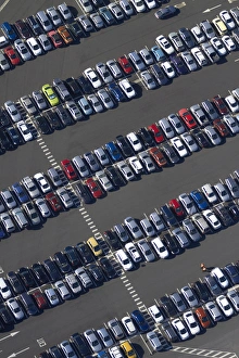 Car park, Auckland Airport, North Island, New Zealand - aerial