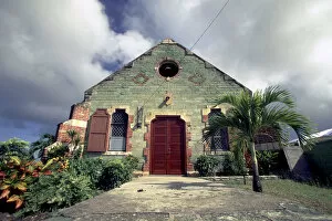 Caribbean, Antigua. Old Angelican Church, Liberta village