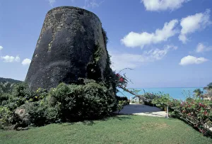 Sugar Mill Prints: Caribbean, Antigua Old sugar mill