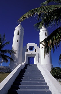 Long Island Prints: Caribbean, Bahamas Old chapel