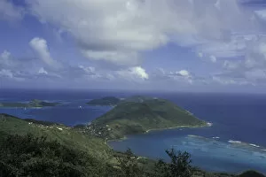 Images Dated 6th November 2003: CARIBBEAN, British Virgin Islands, Virgin Gorda Sound point from Valley Hill