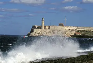 Castillo Prints: Caribbean, Cuba, Havana. Castillo de los Tres Santos Reyes del Morro