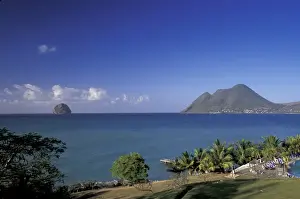 Images Dated 13th January 2004: Caribbean, French West Indies, Martinique Le Diamant; view of Pointe du Diamant