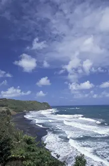 Images Dated 14th January 2004: Caribbean, French West Indies, Martinique Le Lorrain; beach view