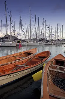 Caribbean, French West Indies, Martinique; Le Marin Town marina