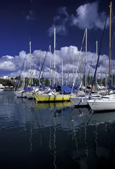 Images Dated 14th January 2004: Caribbean, French West Indies, Martinique; Pointe Du Bout Resort marina