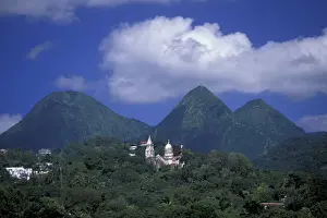 Images Dated 13th January 2004: Caribbean, French West Indies, Martinique; Route de la Trace Sacre Coeur de Balata