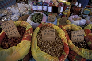 Caribbean, French West Indies, St. Martin Marigot; Tropical spices; Marigot Saturday