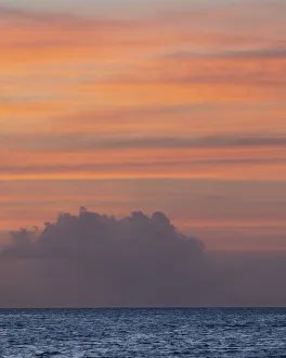 Caribbean, Grenada, Mayreau Island. Caribbean sunset. Credit as