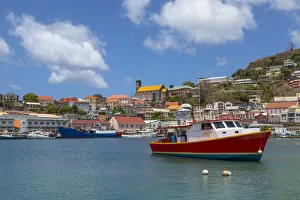 Images Dated 19th September 2019: Caribbean, Grenada, St. George s. Boats in The Carenage harbor