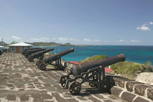 Fort George Prints: Caribbean, GRENADA, St. Georges Fort George, Fort Cannons