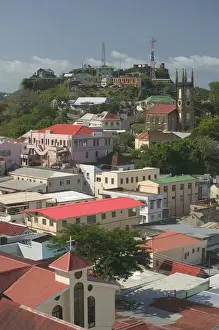 Fort George Prints: Caribbean, GRENADA, St. Georges Fort George View from Parliament