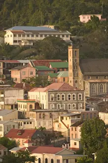 Images Dated 21st December 2005: Caribbean, GRENADA, St. Georges Grenadan Parliament & Catholic Cathedral