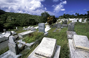 Tombstone Prints: Caribbean, Montserrat, St. John s. Town cemetery