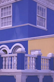 Caribbean, Netherland Antilles, Curacao Colorful buildings and detail in the Scharloo