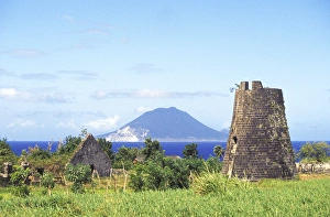 David Herbig Prints: Caribbean, St. Kitts. Old sugar plantation