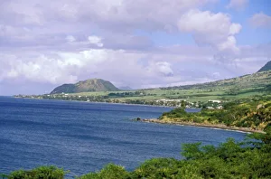 Roseau Prints: Caribbean, St. Kitts, Roseau. Coast