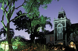 Mansion Prints: Caribbean, St. Lucia, Castries. Government house