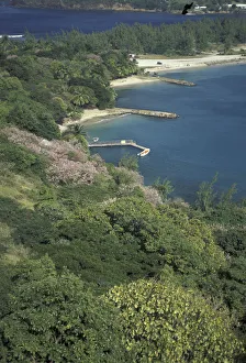 Robin Hill Prints: Caribbean, St. Lucia View of Pigeon Island