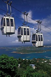 Tram Prints: CARIBBEAN, St. Thomas Paradise Point Tramway