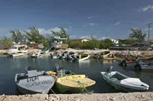 Caribbean, TURKS & CAICOS-South Caicos Island-Cockburn Harbour: Town Marina / Daytime