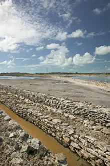 Caribbean, TURKS & CAICOS-South Caicos Island-Cockburn Harbour: View of Old Island Salinas