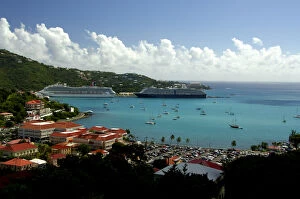 Images Dated 6th December 2006: Caribbean, U. S. Virgin Islands, St. Thomas, Charlotte Amalie, Blackbeards Castle