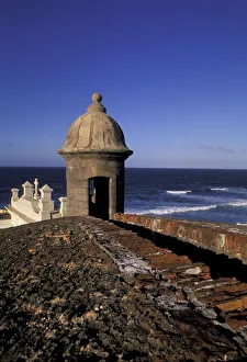 Caribbean, USA, Puerto Rico, Old San Juan. El Morro castle