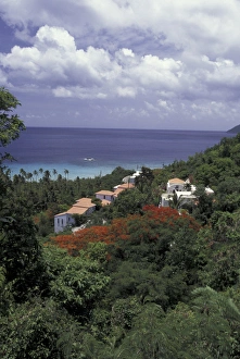 Images Dated 17th July 2013: CARIBBEAN, USVI, Saint Croix Villas on the hillside