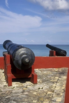 Images Dated 13th December 2010: Caribbean, US Virgin Islands, St Croix, Frederiksted, Fort Frederik Museum (built 1760)