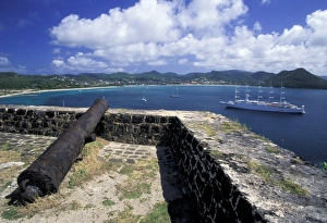 Pigeon Point Prints: Caribbean, West Indies, St. Lucia, Pigeon Point. Ft. Rodney