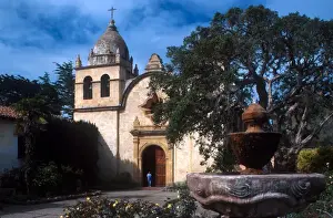 Bell Tower Prints: Carmel Mission or Mission San Carlos Borromeo del rio Carmelo in Carmel, California