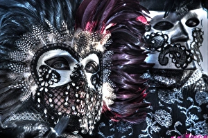 Images Dated 4th February 2013: Carnival Venice Italy Masked Costumes