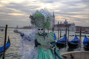 Images Dated 5th February 2013: Carnival Venice Italy Masked Costumes