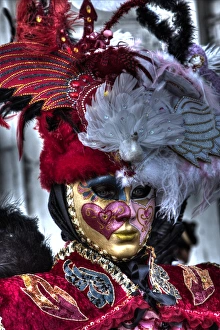 Images Dated 7th February 2013: Carnival Venice Italy Masked Costumes