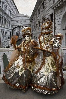 Images Dated 6th February 2013: Carnival Venice Italy Masked Costumes