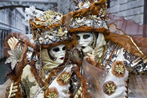 Images Dated 6th February 2013: Carnival Venice Italy Masked Costumes