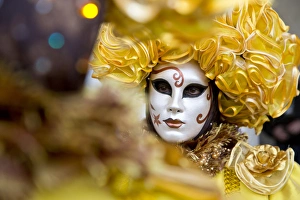 Images Dated 6th February 2013: Carnival Venice Italy Masked Costumes