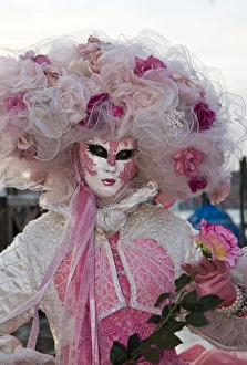 Images Dated 7th February 2013: Carnival Venice Italy Masked Costumes