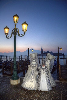 Images Dated 9th February 2013: Carnival Venice Italy Masked Costumes