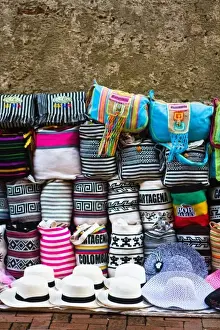 Images Dated 21st October 2010: Cartagena, Colombia. There are plenty of vendors selling various local handiwork