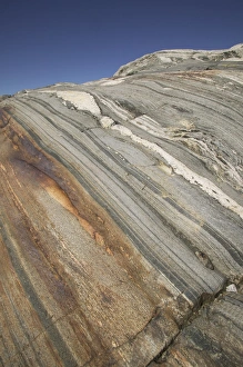 Nordic Prints: Carved and gouged by glacial activity, and the metamorphic banding from granite to Gneiss