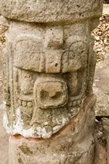 Images Dated 27th April 2014: Carved sculptures of Stone at the Fabulous Maya ruins of Mayan Civilization in Copan