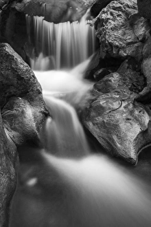Images Dated 17th August 2013: Cascade on Hare Creek, Limekiln State Park, Big Sur, California