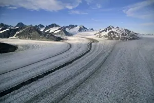 Alaskan Prints: Casement Glacier, Aerial, Glacier Bay National Park, Alaska