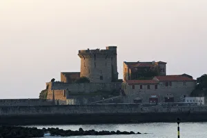 Basque Prints: Castle at sunset in the commune of Saint-Jean-de-Luz