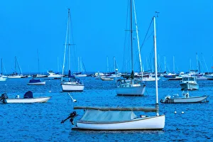 Yacht Prints: Catboat, Padanaram Harbor, Buzzards Bay, Dartmouth, Massachusetts