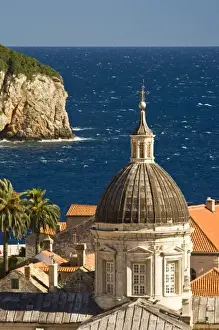 Dalmatia Coast Prints: Cathedral of the Assumption of the Virgin Mary (or Velika Gospa) with Lokrum Island