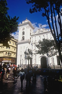Venezuela Prints: Cathedral of Caracas, Plaza Bolivar, Caracad, Venezuela